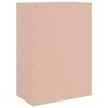 vidaXL Buffet haut rose 67x39x95 cm acier