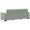 vidaXL | Ensemble de Canap&eacute;s | 3 pcs Gris 220 x 78 x 84 cm Velours
