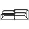 vidaXL Table basse Ch&ecirc;ne noir 107 x 107 x 40 cm Bois d'ing&eacute;nierie
