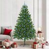 vidaXL Sapin de No&euml;l avec 300 LED avec support Vert 210 cm PE