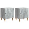 vidaXL Cabinet de chevet 2 pcs Sonoma gris 43 x 34,5 x 50 cm