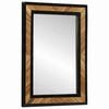 vidaXL Miroir mural Noir et Marron 70 x 2 x 70 cm Bois d'Acacia Massif