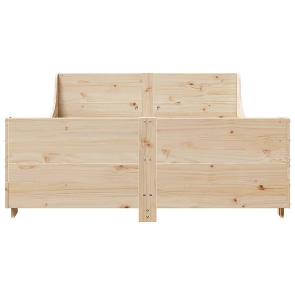 vidaXL Cadre de lit sans matelas 140x200 cm bois massif de pin