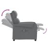 vidaXL Fauteuil de massage &eacute;lectrique Gris Similicuir