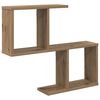 vidaXL &Eacute;tag&egrave;re Murale Ch&ecirc;ne artisanal 60 x 12 x 50,5 cm