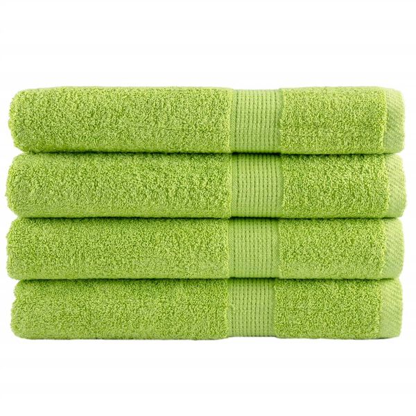 vidaXL Serviettes de qualit&eacute; sup&eacute;rieure SOLUND 4 pcs vert pomme