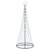 vidaXL Arbre de No&euml;l LED avec 295 LED Blanc froid 250 cm M&eacute;tal