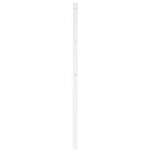 vidaXL T&ecirc;te de lit de remplacement m&eacute;tal blanc 100 cm