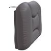vidaXL Coussin de t&ecirc;te de lit Hvar gris 90 cm similicuir