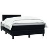 vidaXL Sommier &agrave; lattes de lit avec matelas noir 120x220 cm velours