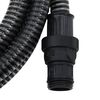 vidaXL Tuyau d'aspiration avec raccords en PVC noir 1" 10 m PVC