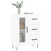 vidaXL Buffet Blanc brillant 69,5x34x90 cm Bois d'ing&eacute;nierie