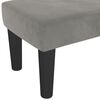 vidaXL Banc Gris clair 100x30x30 cm Velours