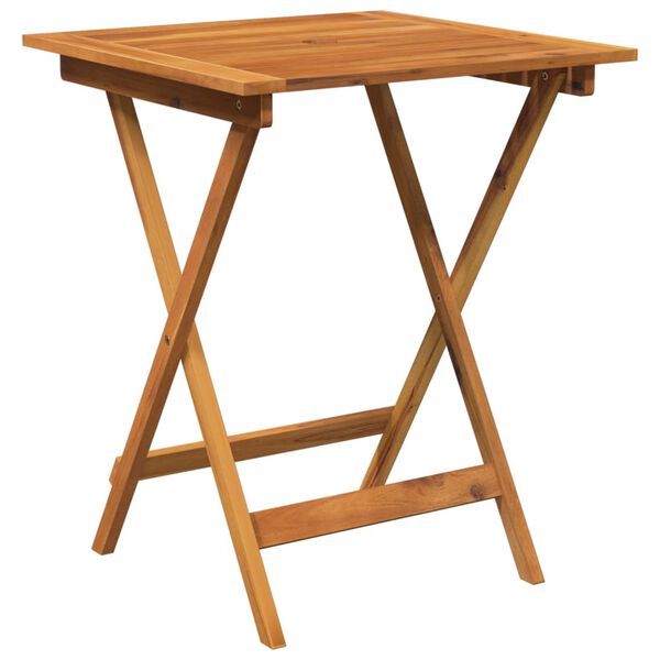 vidaXL Ensemble &agrave; manger de jardin pliable 3 pcs Bois d'acacia solide