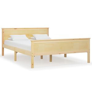 vidaXL Cadre de lit sans matelas bois massif de pin 140x200 cm