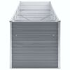 vidaXL Lit sur&eacute;lev&eacute; de jardin Acier galvanis&eacute; 320x80x77 cm Gris