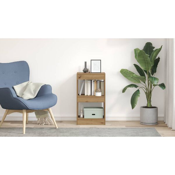 vidaXL Biblioth&egrave;que/S&eacute;parateur de pi&egrave;ce ch&ecirc;ne artisanal 40x30x72 cm