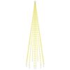 vidaXL Sapin de No&euml;l sur m&acirc;t de drapeau 310 LED Blanc chaud 300 cm