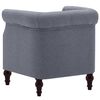vidaXL Fauteuil gris clair tissu