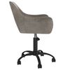 vidaXL Chaise pivotante de salle &agrave; manger Gris clair Velours