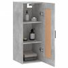 vidaXL Armoire murale gris b&eacute;ton 34,5x34x90 cm bois d'ing&eacute;nierie