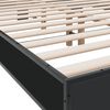 vidaXL Cadre de lit sans matelas noir 140x190 cm