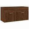 vidaXL Ensemble de meubles de salle de bain 2 pcs Ch&ecirc;ne marron
