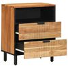 vidaXL Armoire de lit Marron 50 x 33 x 62 cm Bois d'Acacia Massif