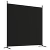 vidaXL Cloison de s&eacute;paration 3 panneaux Noir 525x180 cm Tissu