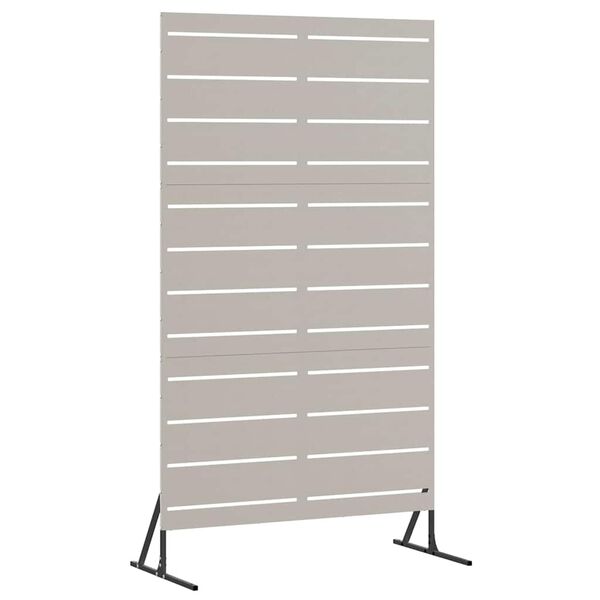 vidaXL &Eacute;cran de confidentialit&eacute; Gris 100 x 50 x 180 cm Acier patin&eacute;