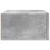 vidaXL Table de chevet murale gris b&eacute;ton 35x35x20 cm