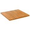 vidaXL Tapis de bain Uni Marron 59 x 40 cm bois
