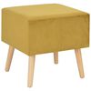 vidaXL Tables de chevet 2 pcs Moutarde 40x35x40 cm Velours