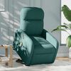 vidaXL Fauteuil inclinable de massage &eacute;lectrique Vert fonc&eacute; Tissu