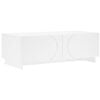 vidaXL Table basse Blanc 102 x 50,5 x 35 cm Bois d'ing&eacute;nierie