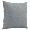 vidaXL Canap&eacute; 2 places avec oreillers gris clair 140 cm tissu