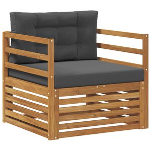 vidaXL Canap&eacute; d&rsquo;ext&eacute;rieur Bois d'acacia massif et polyester