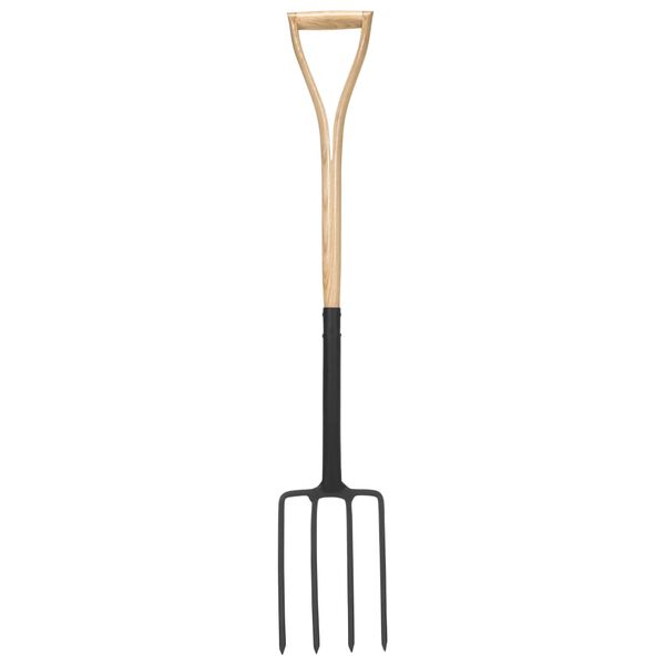 vidaXL Ensemble d'outils de jardinage 4 pcs acier et bois de fr&ecirc;ne