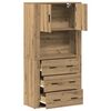 vidaXL Haut Armoire Ch&ecirc;ne artisanal 80 x 33 x 150 cm Bois d'ing&eacute;nierie
