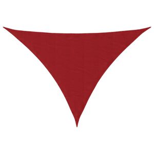 vidaXL Voile de parasol tissu oxford triangulaire 2,5x2,5x3,5 m rouge