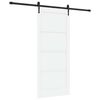 vidaXL Porte coulissante ORKDAL Blanc 86 x 198,5 cm Bois de pin massif