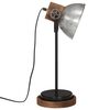 vidaXL Lampe de bureau 25 W argent vintage 17x17x50 cm E27