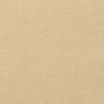 vidaXL Coussins de chaise à dossier bas lot de 6 beige mélangé tissu