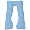 vidaXL Coussin de grossesse 90 x 145 cm Bleu clair