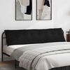 vidaXL Coussin de Dos Noir 200 x 19 x 50 cm tissu