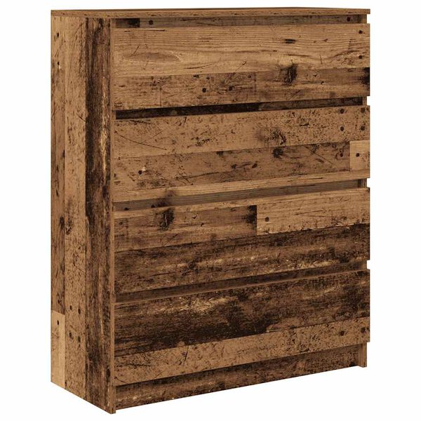 vidaXL Buffet vieux bois 80x35x99 cm bois d'ing&eacute;nierie