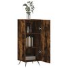 vidaXL Buffet Ch&ecirc;ne fum&eacute; 34,5x34x90 cm Bois d'ing&eacute;nierie