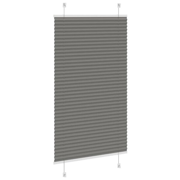 vidaXL Store pliss&eacute; anthracite 70x100 cm largeur du tissu 69,4 cm