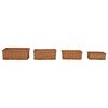 vidaXL Ensemble de paniers gigognes 4 pcs Marron Saule