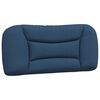 vidaXL Coussin de t&ecirc;te de lit Hvar bleu 90 cm tissu